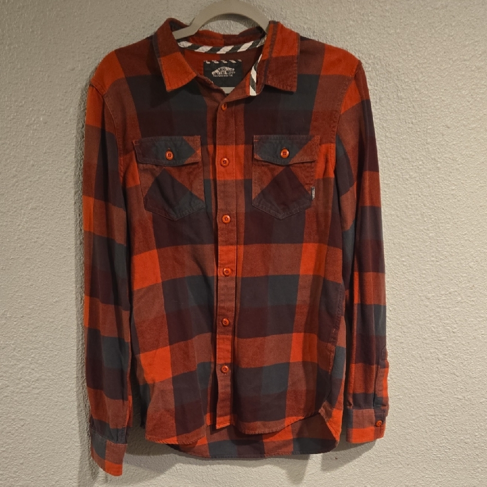 Vans Red and Black Plaid Shirt